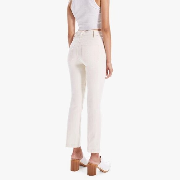 Mother Superior Hustler Patch Pocket Flood Jeans 31 Act Natural White Denim 70s - Picture 2 of 8